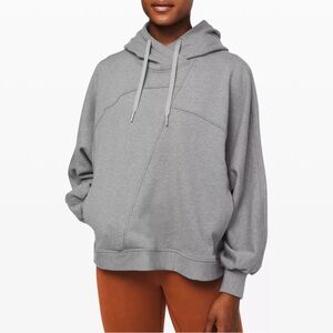 Lululemon Broken Beats Hoodie In Heathered Glacier Grey Women’s M/L Thick Square